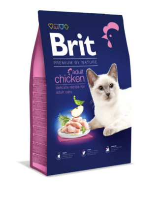 Brit Premium Cat - volwassen kat - met kip - 8kg