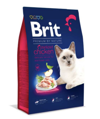Brit Premium Cat - voor gesteriliseerde katten - met kip - 8kg