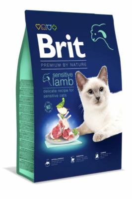 Brit Premium Cat - voor gevoelige katten - met lam - 8kg