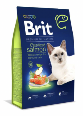 Brit Premium Cat - voor gesteriliseerde katten - met zalm - 8kg