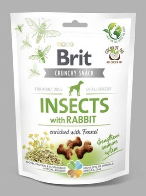 Crunchy snack - Insecten met konijn & venkel 200gr