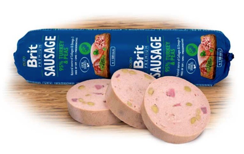Brit Worst Kalkoen & Erwt 800 g