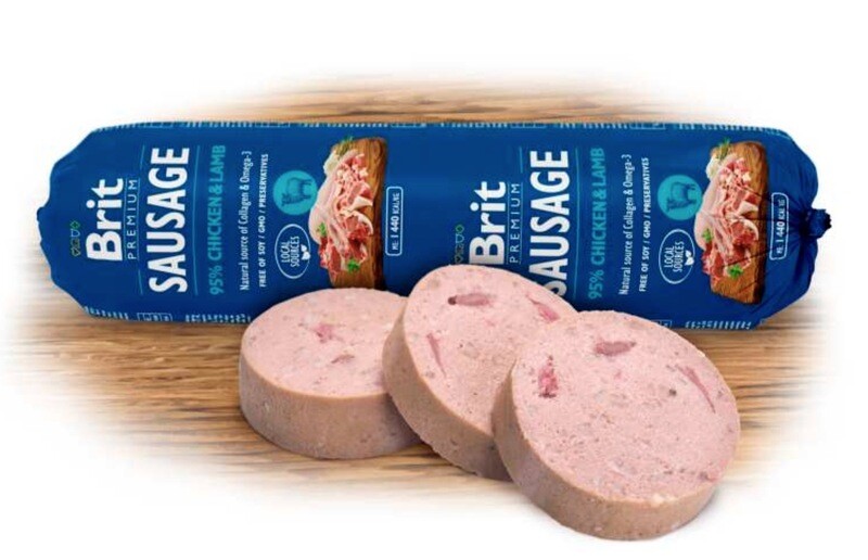 Brit Worst Kip & Lam 800 g