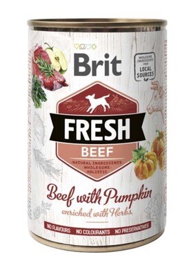 Brit Fresh blik Rund & Pompoen 400 g