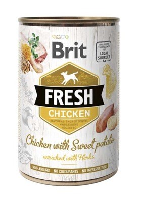 Brit Fresh blik Kip & Zoete Aardappel 400 g