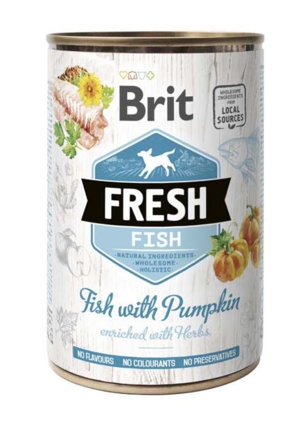 Brit Fresh blik Vis & Pompoen 400 g