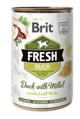 Brit Fresh blik Eend & Millet 400 g