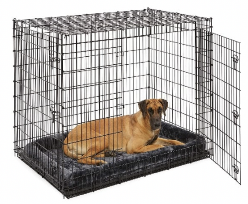 Hondenbench Mega - 137x94x114 cm - inclusief Grey deluxe benchmatras