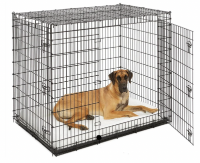 Hondenbench Mega - 137x94x114 cm - inclusief bijpassend wit benchkussen