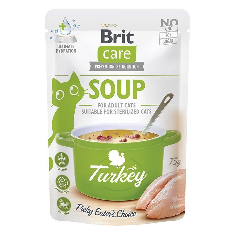 Brit Care kat/cat soup – kalkoen/turkey – 75g