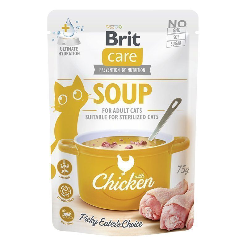 Brit Care kat/cat soup – kip/chicken – 75g
