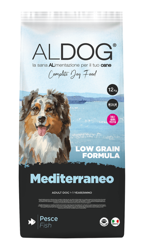 Aldog - low grain Mediterraneo 12 KG