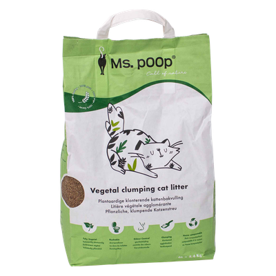 MS POOP - Plantaardige klonterende kattenbakvulling 6 L MS POOP - Plantaardige klonterende kattenbakvulling 6 L