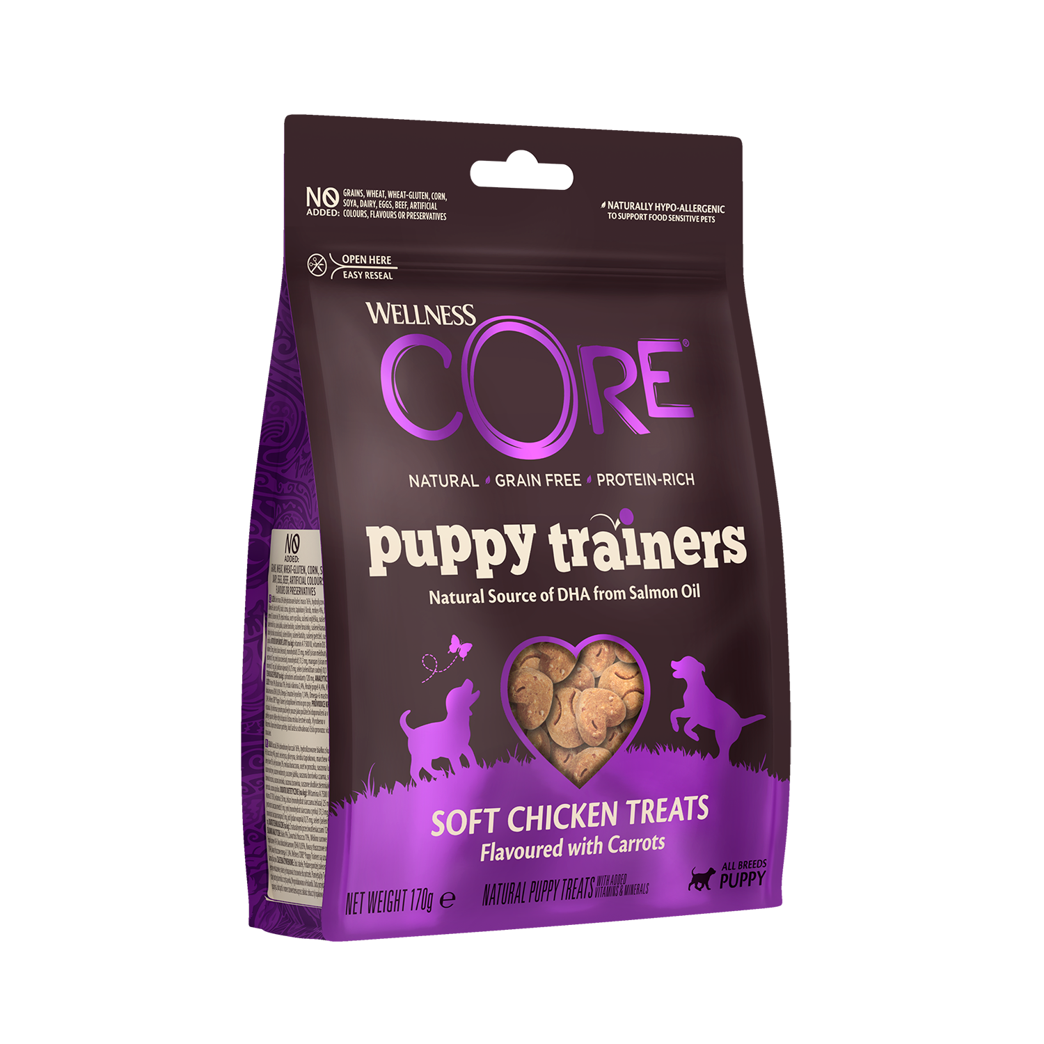 Wellness Core snack-treat kip en groenten - puppy