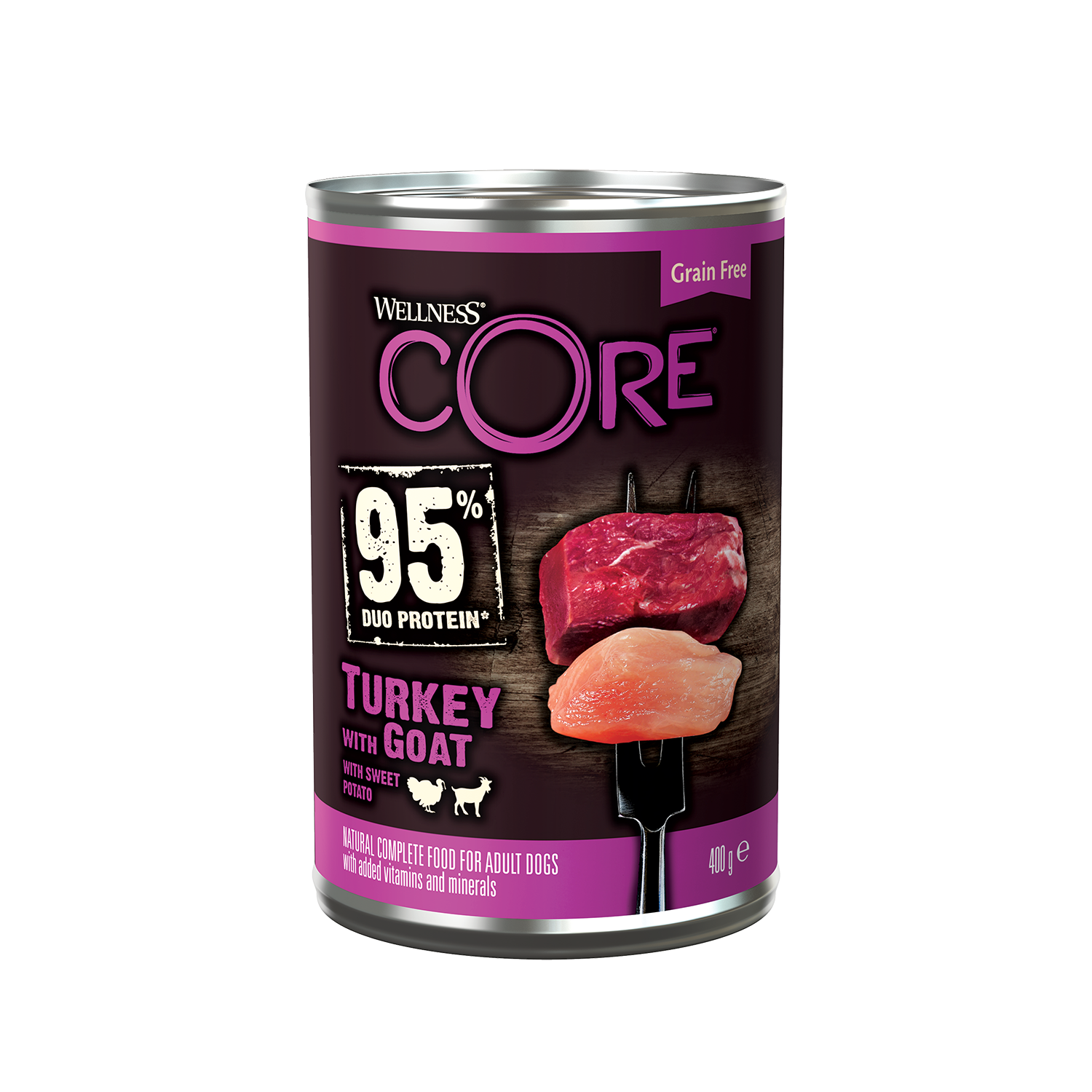 Blik Wellness Core kalkoen-geit-zoete aardappel