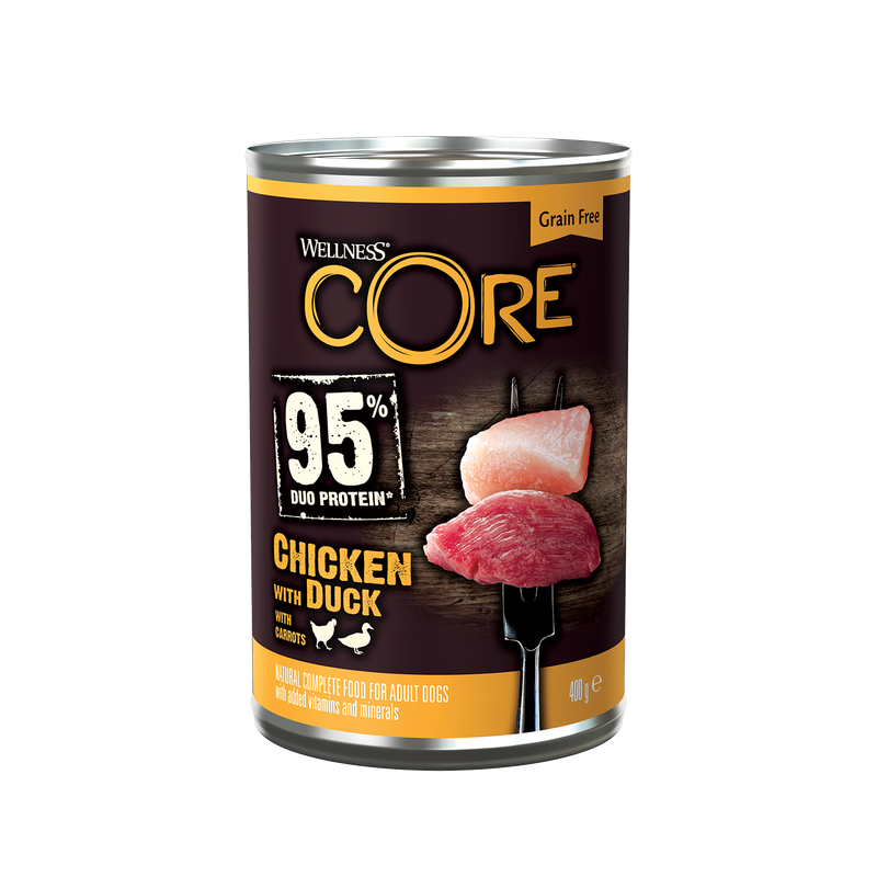 Blik Wellness Core kip-eend-wortel