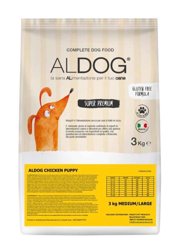 Aldog – chicken/kip – Puppy – M/L 3kg Aldog – chicken/kip – Puppy – M/L 3kg