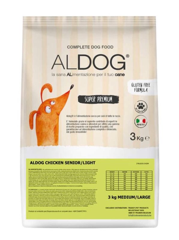 Aldog – chicken/kip – Senior en light – M/L 3 kg
