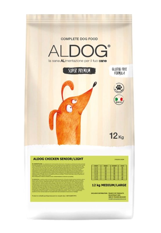 Aldog – chicken/kip – Senior en Light M/L 12 kg