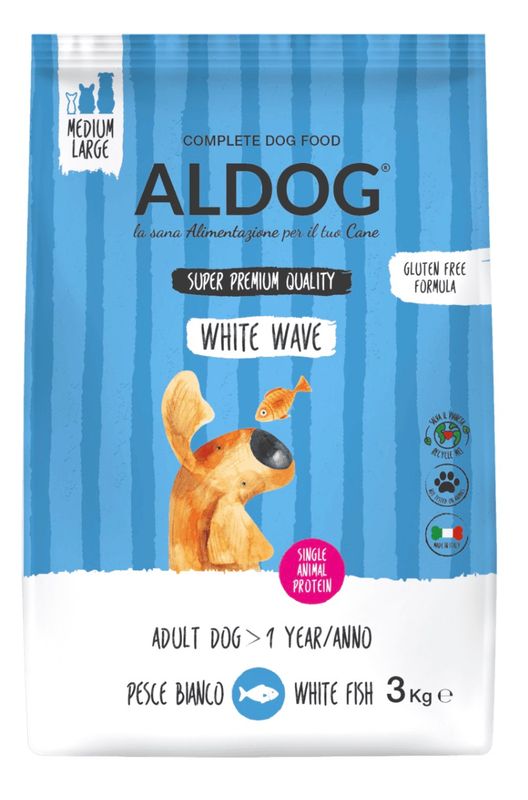 Aldog – witvis/white wave – medium/large 3kg