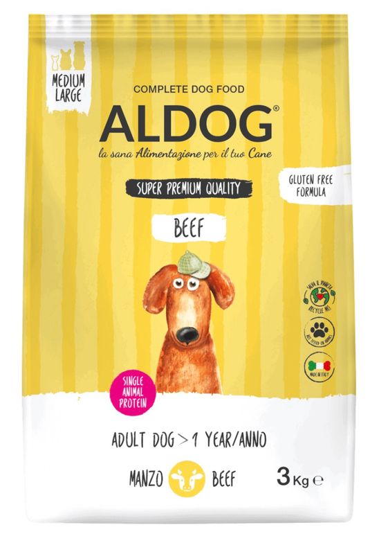 Aldog – rundsvlees/beef – medium/large - 3KG