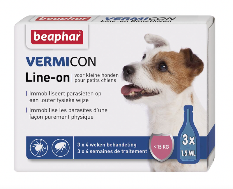 Vermicon Line-On Kleine Hond 3x1,5ml