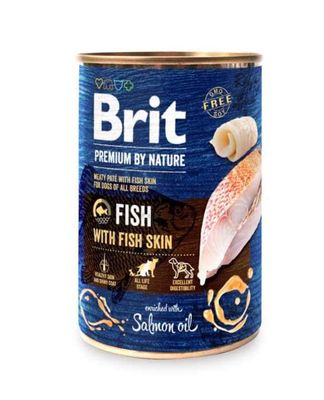 Brit Premium Blik - Fish with Fish Skin 400 g