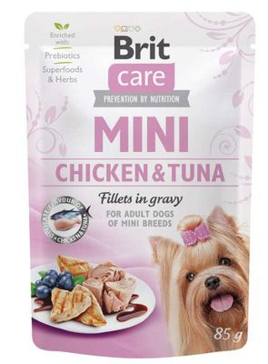 Brit Care Mini Pouch Kip & Tonijnfilet in jus 85 g