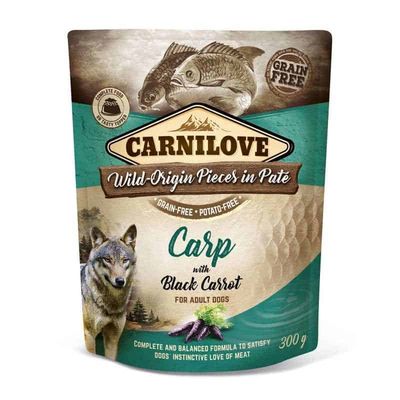 Carnilove pouch karper & zwarte wortel 300 g