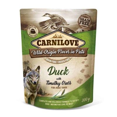Carnilove pouch eend & timotheegras 300 g