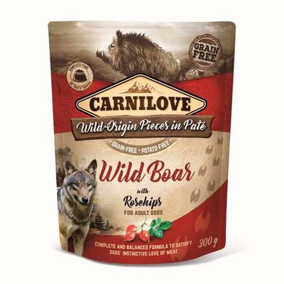 Carnilove Pouch Wild Zwijn & Rozenbottel 300 g