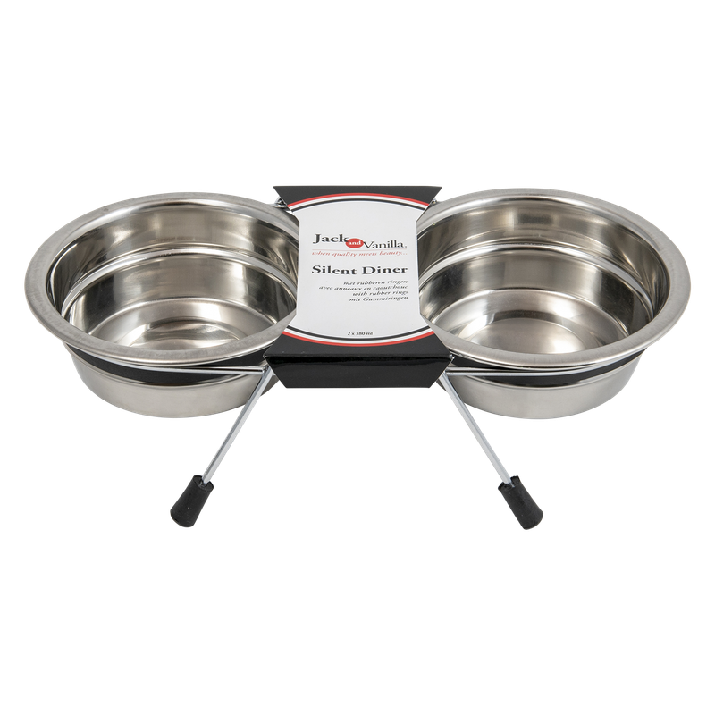 Silent diner eetset inox 2x 380ml