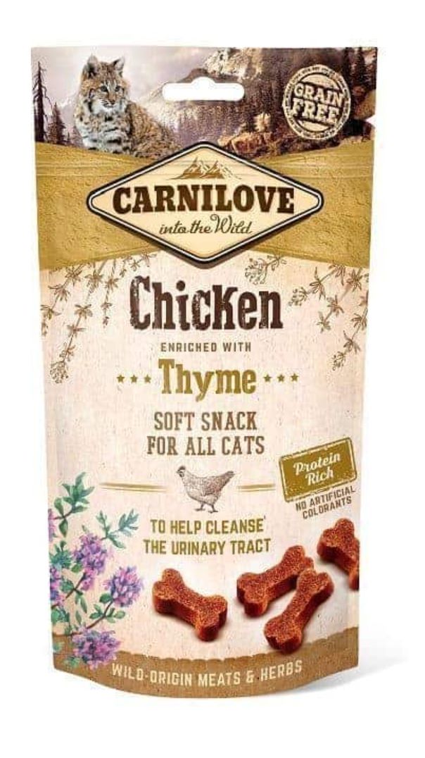 Carnilove snack kat - chicken with thyme soft 50 gram Carnilove snack kat - chicken with thyme soft 50 gram