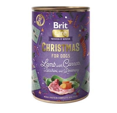 Brit care hond-dog Kerst-Christmas can Lamb 400g