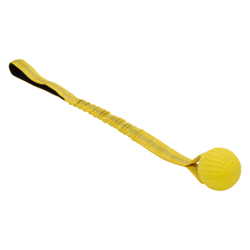Playscent-bal met bungee touw yellow/geel - U - chicken (one size)