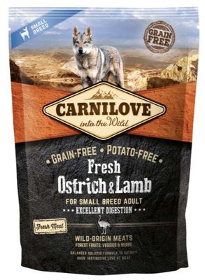 Carnilove - hond adult small - Fresh struisvogel & lam 1,5kg