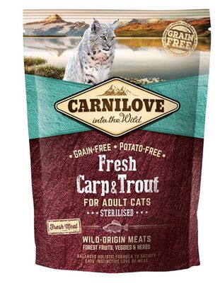 Carnilove kat Fresh Karper & Forel - Gesteriliseerd 400gr Carnilove kat Fresh Karper & Forel - Gesteriliseerd 400gr