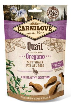 Pakket Carnilove soft snack Kwartel en Oregano 5 x 200gr Pakket Carnilove soft snack Kwartel en Oregano 5 x 200gr