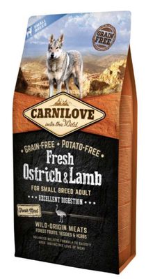 Carnilove - hond adult small - Fresh struisvogel & lam 6kg