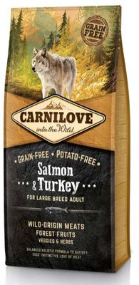 Carnilove - hond - adult large breed zalm & kalkoen 12kg Carnilove - hond - adult large breed zalm & kalkoen 12kg