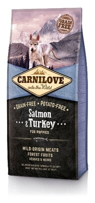 Carnilove - hond - puppy zalm & kalkoen 12kg