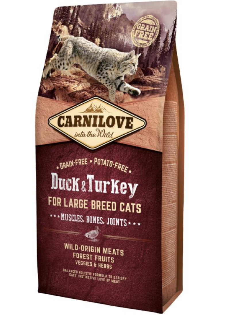 Carnilove Kat Eend & Kalkoen - Grote Katten 6kg