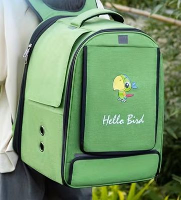 Vogel Transport Rugzak – Ademend & Comfortabel voor Papegaaien en Kleine Vogels (Groen)