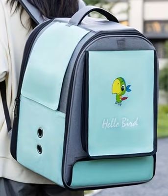 Vogel Transport Rugzak – Ademend & Comfortabel voor Papegaaien en Kleine Vogels (Blauw)