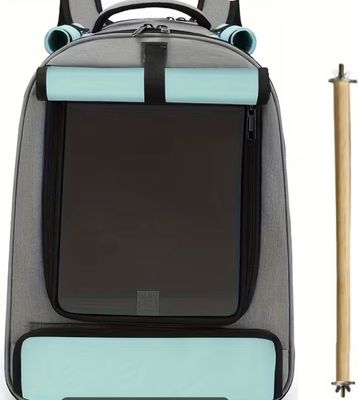 Vogel Transport Rugzak – Ademend & Comfortabel voor Papegaaien en Kleine Vogels (Blauw)