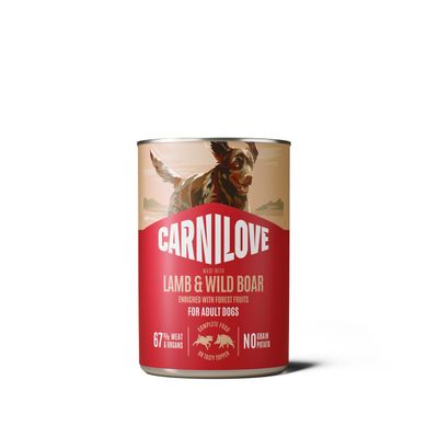 Carnilove can-blik lamb & wild boar - lam en wild zwijn 400 gram