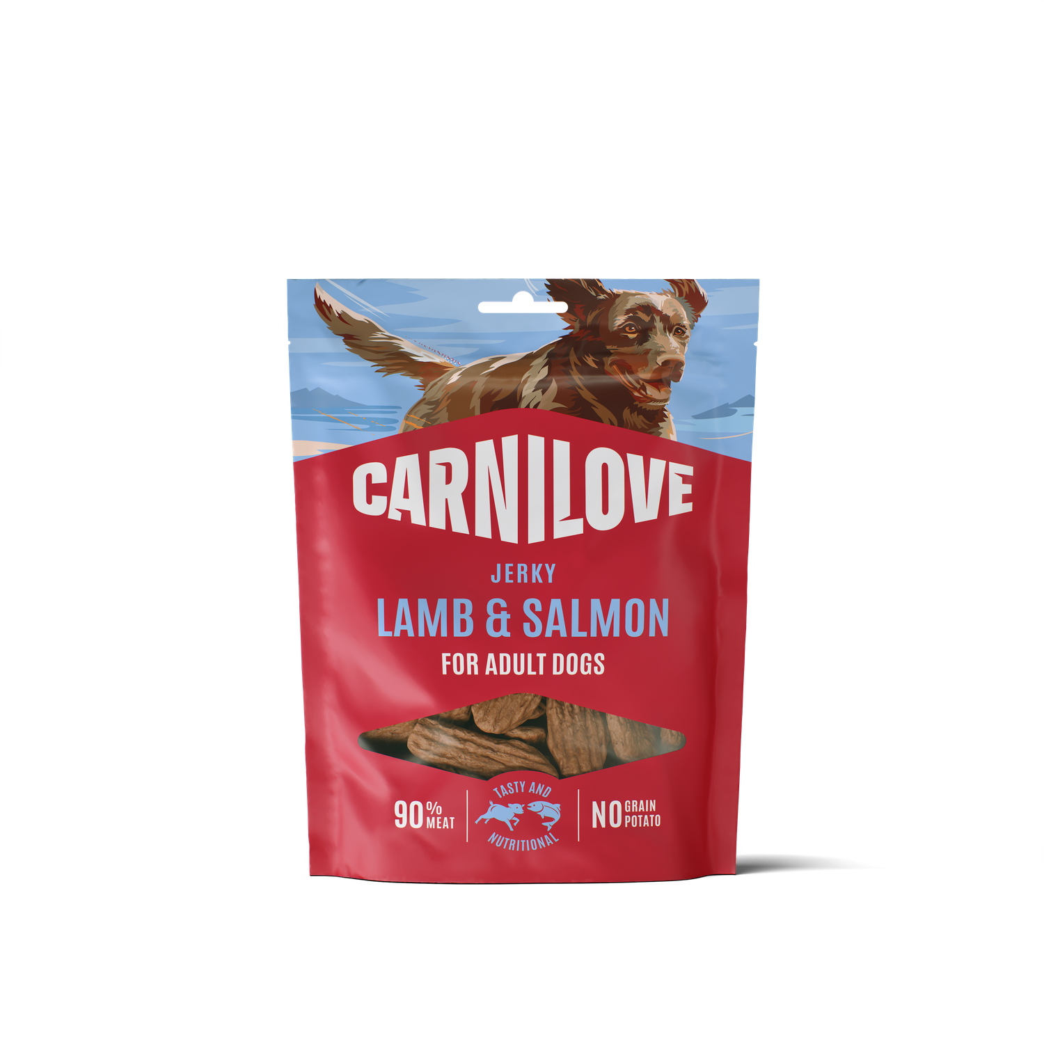 Carnilove snack jerky lamb with salmon - lam en zalm 100 gram