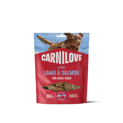 Carnilove snack jerky lamb with salmon - lam en zalm 100 gram