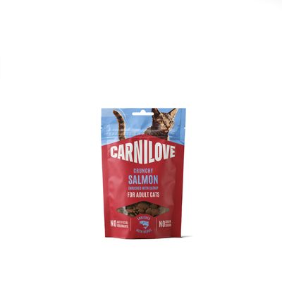 Carnilove crunchy snack cat-kat - salmon enriched with catnip 50 g