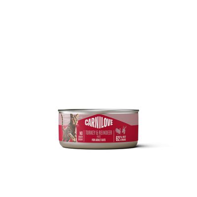 Carnilove can-blik cat-kat turkey & reindeer 100 g